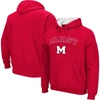 COLOSSEUM COLOSSEUM RED MARIST RED FOXES ARCH & LOGO 3.0 PULLOVER HOODIE