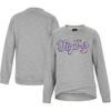 COLOSSEUM YOUTH COLOSSEUM HEATHER GRAY LSU TIGERS WHOHOOPERS BLING CROSSOVER PULLOVER SWEATSHIRT
