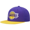 Mitchell & Ness Men's  Purple And Gold Los Angeles Lakers Team Two-tone 2.0 Snapback Hat In Purple