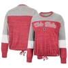 COLOSSEUM COLOSSEUM SCARLET OHIO STATE BUCKEYES JOANNA TIE FRONT LONG SLEEVE T-SHIRT