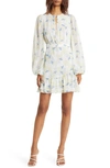 TED BAKER SUZIIEE FLORAL LONG SLEEVE TIERED DRESS