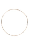Swarovski Constella Crystal Choker Necklace In Gold Tone, 14.13-16.13 In Rose Gold