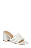Saint G Bethany Block Heel Slide Sandal In Off White