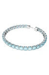 Swarovski Matrix Tennis Armband In Blue