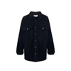 Ambush Padded Oversized Jacket With Classic Collar In Blue