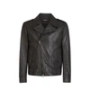Dolce & Gabbana Multi-pocket Leather Biker Jacket In Black