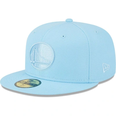 New Era Powder Blue Golden State Warriors Spring Color Pack 59fifty Fitted Hat