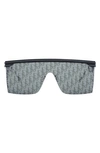 Dior Club Shield Sunglasses In Shiny Black