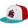 New Era White Columbus Clippers Copa De La Diversion 59fifty Fitted Hat In White