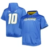 Profile Men's Justin Herbert Powder Blue Los Angeles Chargers Big And Tall Short Sleeve Pullover Hoodie In Powder Blue