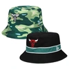 NEW ERA NEW ERA BLACK CHICAGO BULLS REVERSIBLE BUCKET HAT