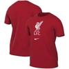 NIKE NIKE RED LIVERPOOL CREST  T-SHIRT