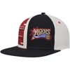 Mitchell & Ness Men's  Cream Philadelphia 76ers Hardwood Classics Pop Snapback Hat In Cream