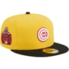 New Era Men's  Yellow, Black Chicago Cubs Grilled 59fifty Fitted Hat In Yellow