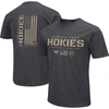 Colosseum Men's  Heather Black Virginia Tech Hokies Big And Tall Oht Military-inspired Appreciation P In Heather Black