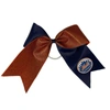 USA LICENSED BOWS NEW YORK METS JUMBO GLITTER BOW WITH PONYTAIL HOLDER
