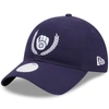 New Era Navy Milwaukee Brewers Leaves 9twenty Adjustable Hat In Navy