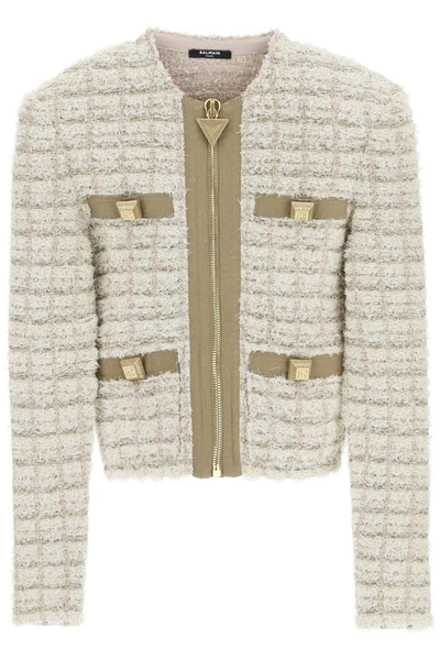 Balmain Tweed Jacket In Multicolor