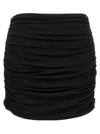 TORY BURCH DRAPED SKIRT SKIRTS BLACK