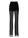 Nensi Dojaka Silk Georgette Sheer Flared Pants