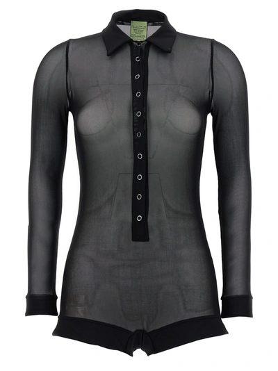 Not After Ten Whole Mesh Sweatsuit In Black