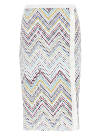 Missoni Zig Zag Skirt In Multicolor