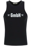 GMBH GMBH LOGO PRINT RIBBED TANK TOP