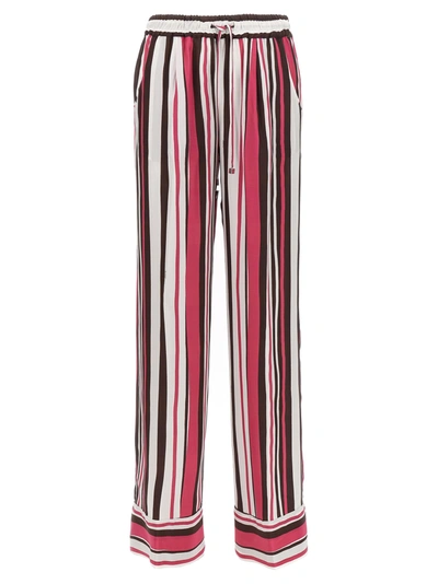 Kiton Striped Trousers Multicolor