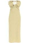 Jacquemus La Robe Bikini Strapless Midi Dress In Brown