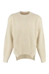 Jil Sander Chunky Knit Wool-mohair Blend Jumper In Panna