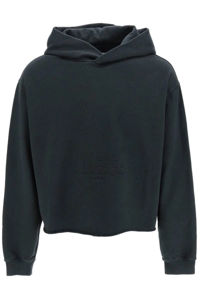 Maison Margiela Hoodie Mit Stickerei In Black