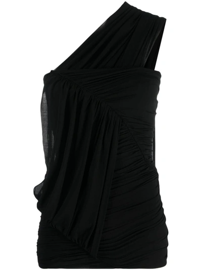 Rick Owens Edfu One-shoulder Minidress In Black