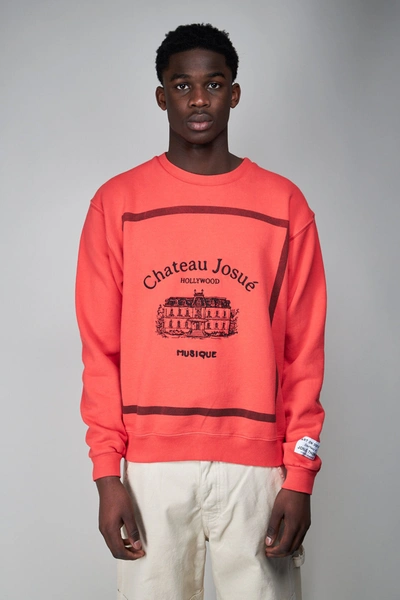 Gallery Dept. Musique Crew-neck Sweatshirt In Red