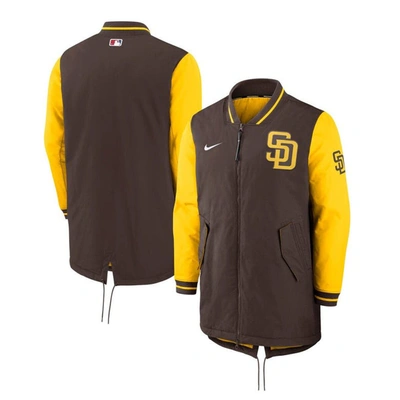 NIKE NIKE BROWN SAN DIEGO PADRES CITY CONNECT DUGOUT FULL-ZIP JACKET