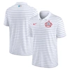 NIKE NIKE WHITE MIAMI MARLINS CITY CONNECT VICTORY PERFORMANCE POLO