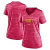 NIKE NIKE  PINK SAN DIEGO PADRES CITY CONNECT VELOCITY PRACTICE PERFORMANCE V-NECK T-SHIRT
