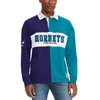 TOMMY JEANS TOMMY JEANS PURPLE/TEAL CHARLOTTE HORNETS RONNIE RUGBY LONG SLEEVE T-SHIRT