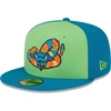 New Era Green Wisconsin Timber Rattlers Copa De La Diversion 59fifty Fitted Hat In Green