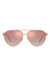 Tiffany & Co 59mm Gradient Pilot Sunglasses In Rose Gold