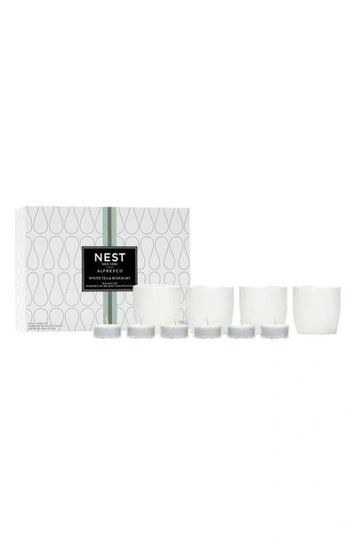 Nest New York White Tea And Rosemary Alfresco Tealights Set