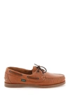 Paraboot Lace-up Leather Loafers Rubber Sole In Brown