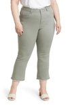 WIT & WISDOM WIT & WISDOM 'AB'SOLUTION FRAYED HIGH WAIST ANKLE SLIM STRAIGHT LEG PANTS