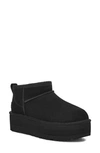 Ugg 'ultramini' Black Boots With Platform In Black