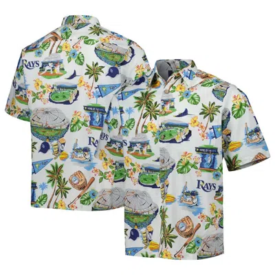 Reyn Spooner White Tampa Bay Rays Scenic Button-up Shirt
