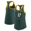 NIKE NIKE GREEN OAKLAND ATHLETICS TECH TANK TOP