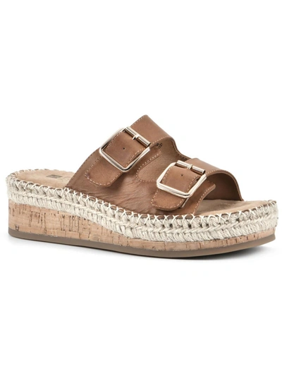 White Mountain Capture Womens Espadrille Slip On Espadrilles In Multi