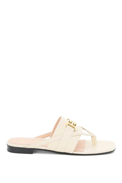 Bally Logo-embellishment Leather Mules In White