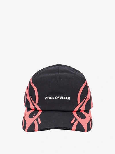 Vision Of Super Cap With Tribal Print In Black