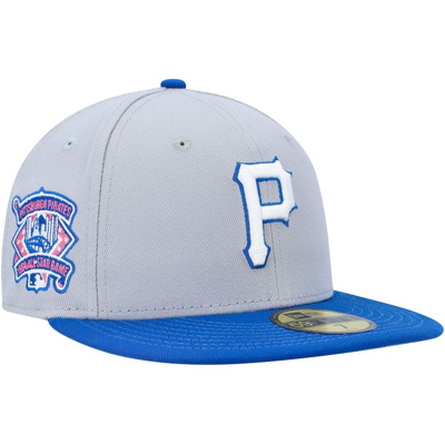 New Era Men's  Gray, Blue Pittsburgh Pirates Dolphin 59fifty Fitted Hat In Gray,blue