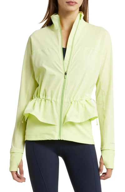 Sweaty Betty Fast Lane Running Jacket In Pomelo Green